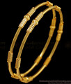 BR1655-2.10 Simple And Elegant Gold Bangles South Indian Jewelry