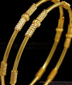 BR1655-2.4 Simple And Elegant Gold Bangles South Indian Jewelry