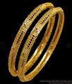 BR1657-2.10 Daily Wear Simple Gold Bangles South Indian Jewelry