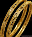 BR1657-2.10 Daily Wear Simple Gold Bangles South Indian Jewelry