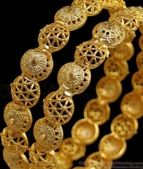 BR1660-2.6 2022 Latest One Gram Gold Bangles For Daily Wear Collection BR1660-2.6 2022 Latest One Gram Gold Bangles For Daily Wear Collection