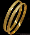 BR1667-2.10 One Gram Gold Bangles From Chidambaram Gold Covering