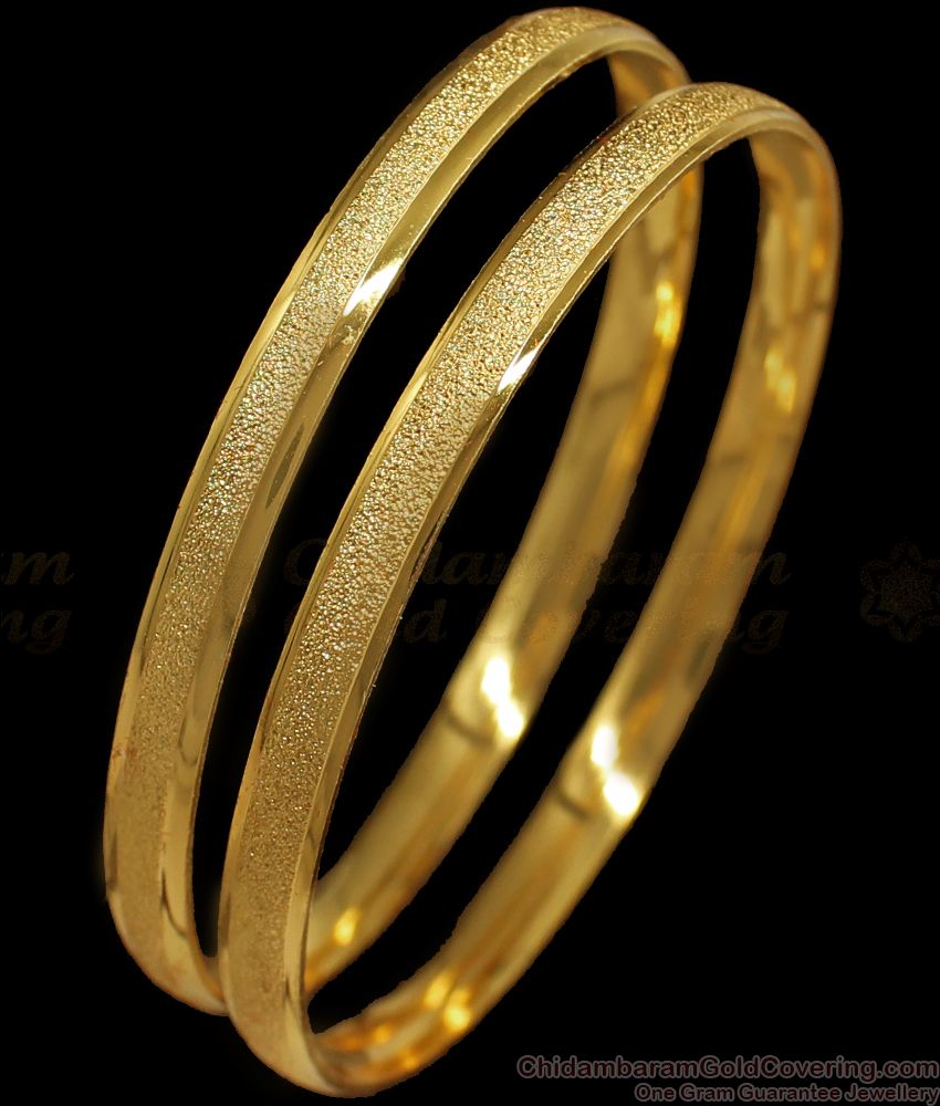 BR1667-2.8 Gold Bangles At Best Price From Chidambaram Gold Covering
