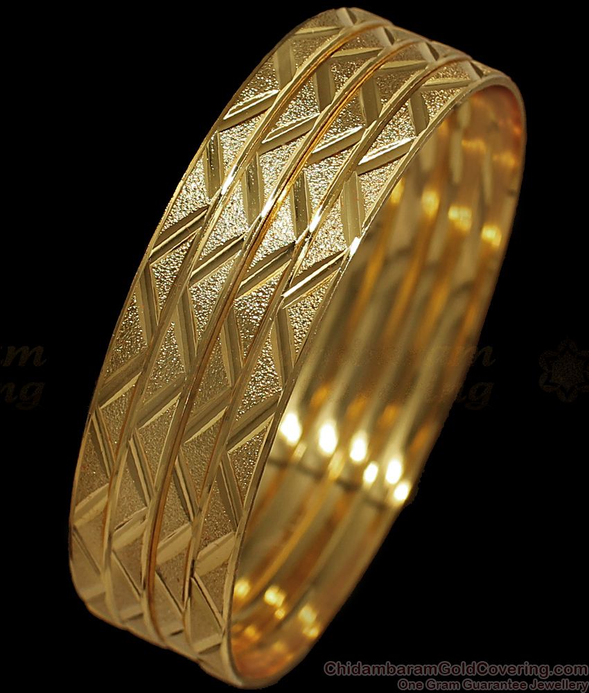 BR1669-2.10 Traditional Gold Bangles For Daily Wear Collection