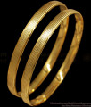 BR1670-2.6 One Gram Gold Bangles For Daily Use From Chidambaram Gold Covering