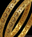 BR1672-2.6 New Collection 1 Gram Gold Bangles From Chidambaram Gold Covering