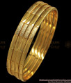 BR1674-2.4 Set of Four One Gram Gold Bangles For Daily Wear Collection