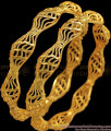 BR1679-2.4 Latest Design One Gram Gold Bangles For Daily Wear Collection