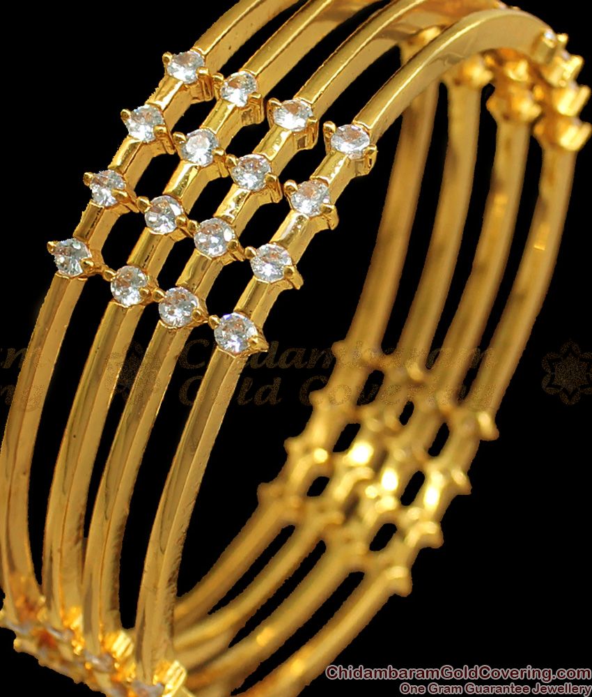 BR1685-2.8 First Quality Diamond Bangles For Function Wear