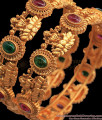 BR1686-2.4 Premium Nagas Antique Bangles Collection With Kemp Stone