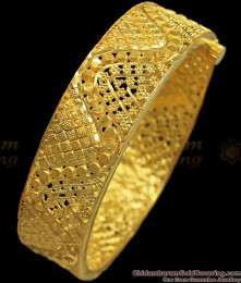 BR1694-2.4 Forming Gold Kada Bangles Collections For Wedding Jewelry