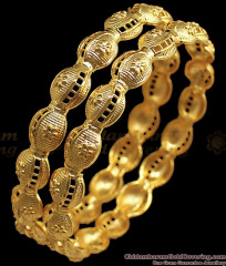 BR1695-2.4 Glowing Gold Forming Bangles For Bridal Wear BR1695-2.4 Glowing Gold Forming Bangles For Bridal Wear
