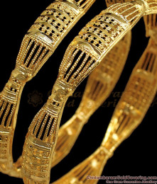 BR1697-2.8 New Net Pattern Gold Forming Bangles For Party Wear BR1697-2.8 New Net Pattern Gold Forming Bangles For Party Wear
