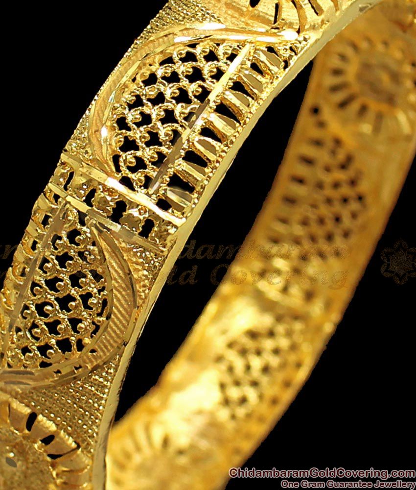 BR1700-2.6 Gorgeous Gold Forming Kada Valayal For Marriage