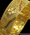 BR1702-2.4 Elegant Enamel Meenakari Real Gold Tone Kada Bangles