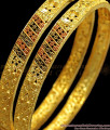 BR1703-2.6 Fabulous Design Enamel Gold Forming Bangles