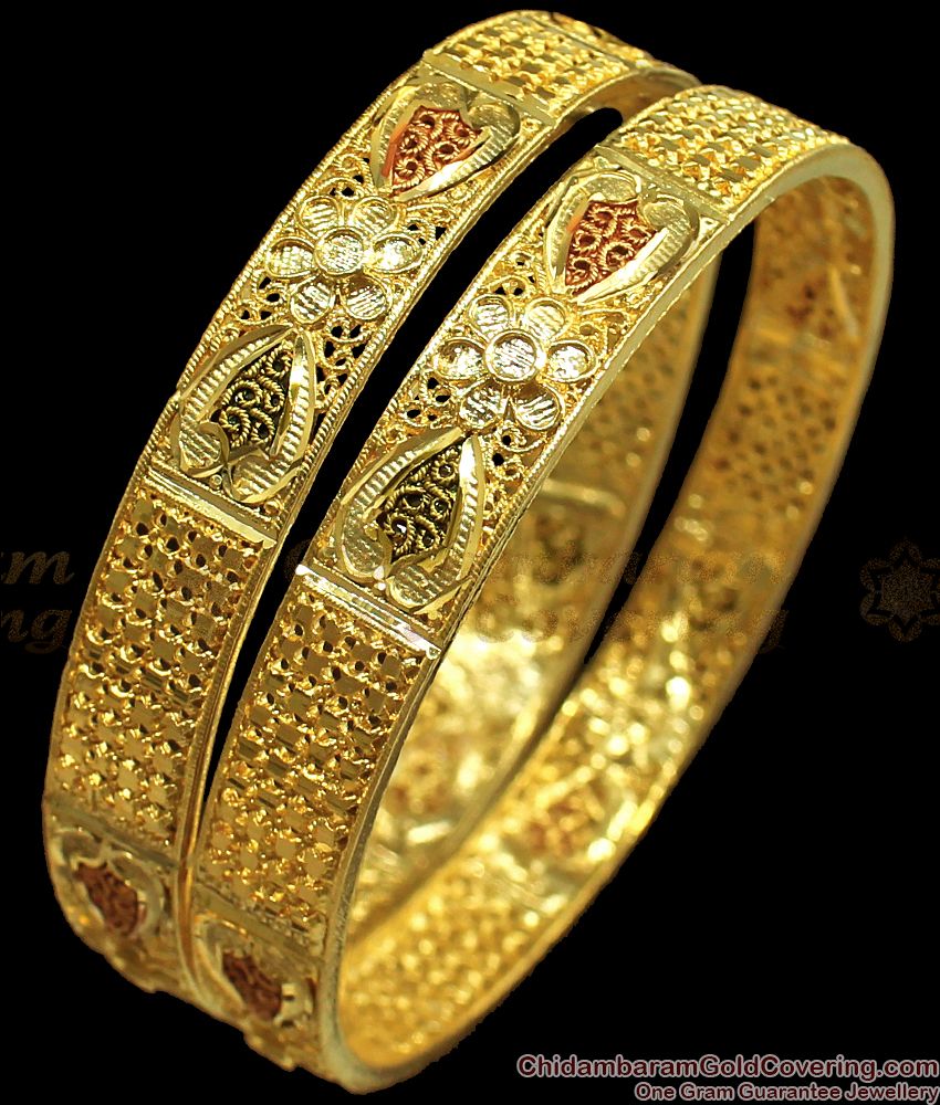 BR1704-2.6 New Arrival Enamel Gold Forming Bangles For Bridal Wear