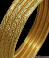 BR1713-2.6 Sleek Design Rounded Set of Four Gold Bangles