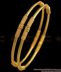BR1716-2.4 New Threaded Design Daily Wear Gold Bangle Models BR1716-2.4 New Threaded Design Daily Wear Gold Bangle Models