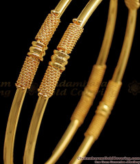 BR1716-2.4 New Threaded Design Daily Wear Gold Bangle Models BR1716-2.4 New Threaded Design Daily Wear Gold Bangle Models