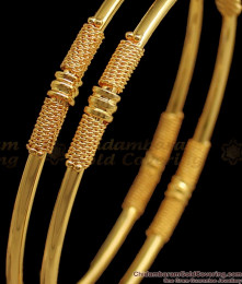 BR1716-2.8 New Threaded Design Daily Wear Gold Bangle Models BR1716-2.8 New Threaded Design Daily Wear Gold Bangle Models