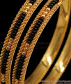 BR1717-2.4 Gold Spiral Design Karugamani Gold Bangles Shop Online