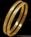 BR1723-2.8 Leaf Pattern Impon Gold Bangle Designs Daily Wear