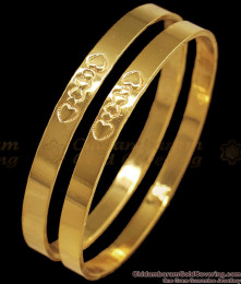 BR1725-28 New Heart Design Impon Daily Wear Gold Bangle Designs BR1725-28 New Heart Design Impon Daily Wear Gold Bangle Designs