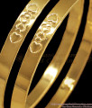 BR1725-2.6 New Heart Design Impon Daily Wear Gold Bangle Designs