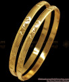 BR1729-2.8 Original Impon Flower Design Gold Bangles Daily Wear