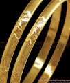 BR1729-2.10 Original Impon Flower Design Gold Bangles Daily Wear