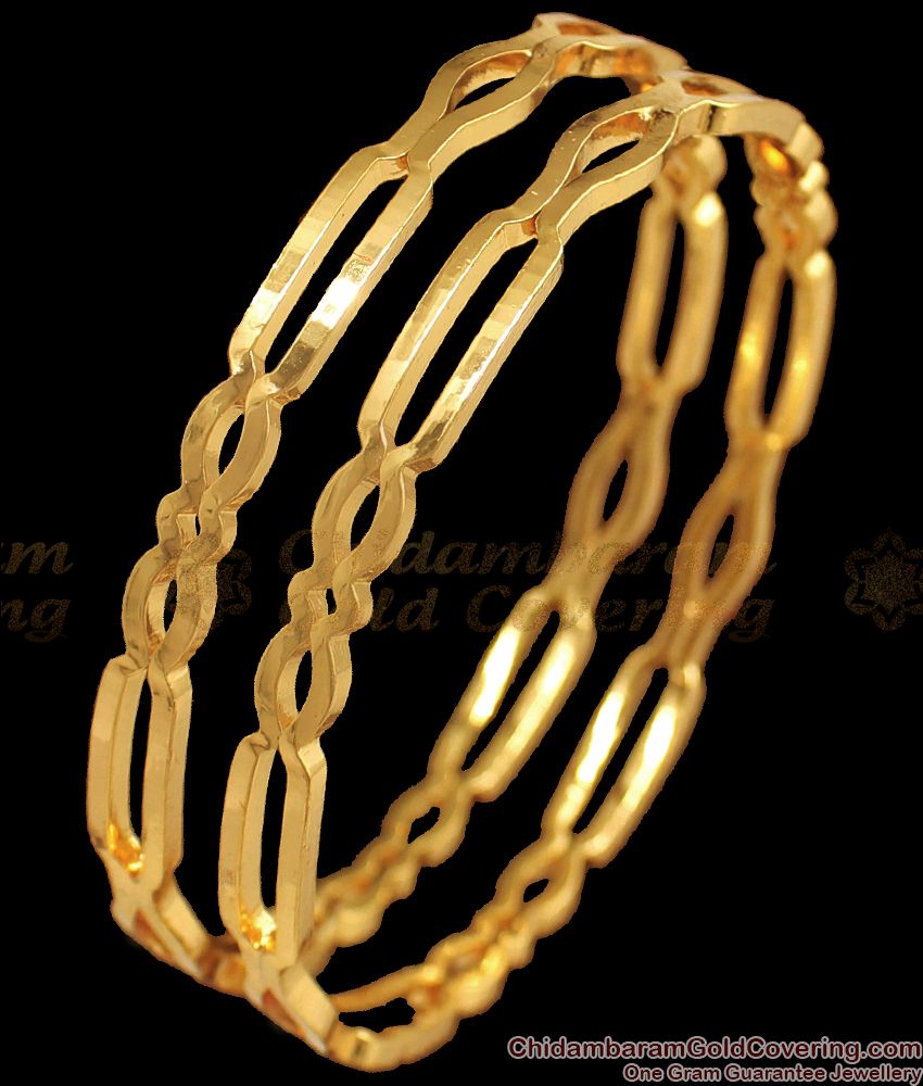 BR1730-2.6 Latest Design Real Impon Gold Bangles Womens Daily Wear