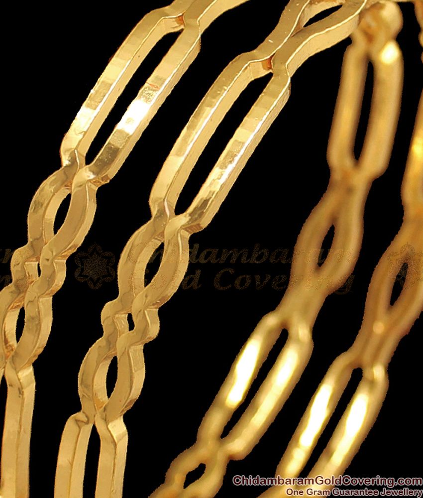 BR1730-2.6 Latest Design Real Impon Gold Bangles Womens Daily Wear