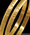 BR1731-2.4 Lakshmi Design Pure Impon Gold Bangle Traditional Wear