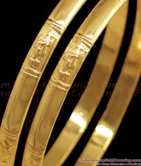 BR1731-2.8 Lakshmi Design Pure Impon Gold Bangle Traditional Wear BR1731-2.8 Lakshmi Design Pure Impon Gold Bangle Traditional Wear