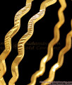 BR1733-2.6 Cross Zig Zag Design Impon Gold Bangle Collections