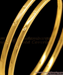 BR1734-2.8 Simple Design Original Impon Gold Bangles Daily Wear BR1734-2.8 Simple Design Original Impon Gold Bangles Daily Wear