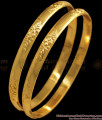 BR1736-2.4 Pure Impon Gold Bangles Daily Wear Designs