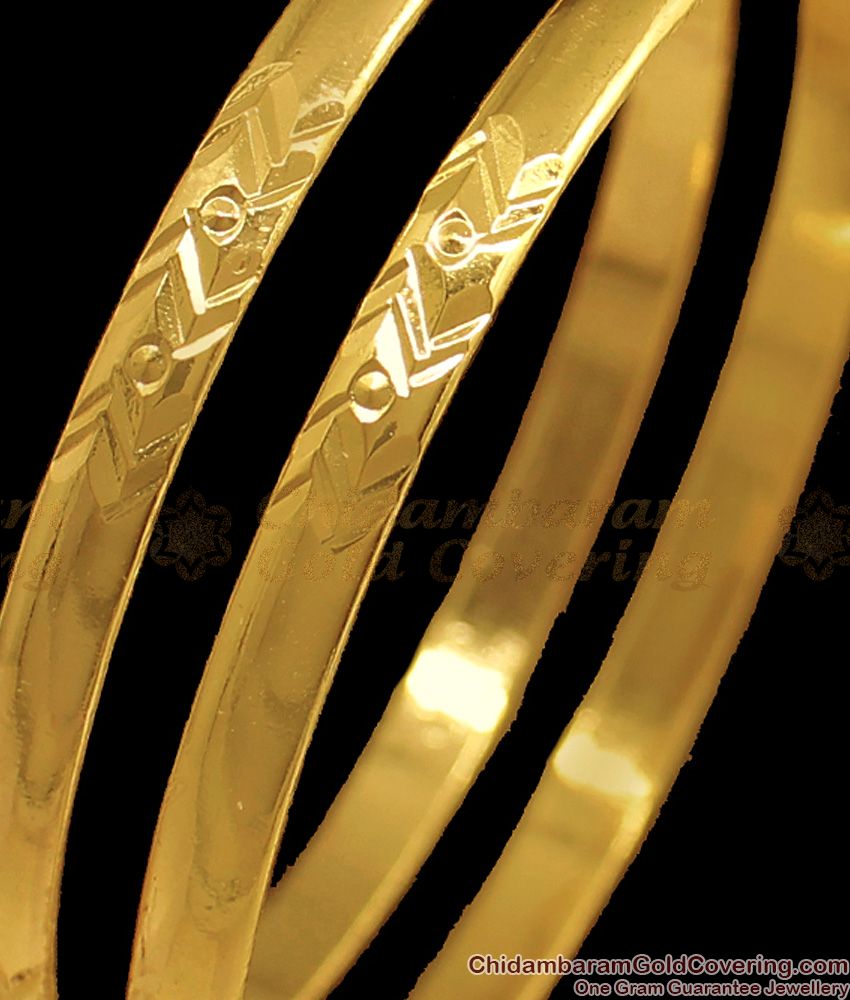 BR1737-2.4 Daily Wear Original Impon Gold Bangles Collections