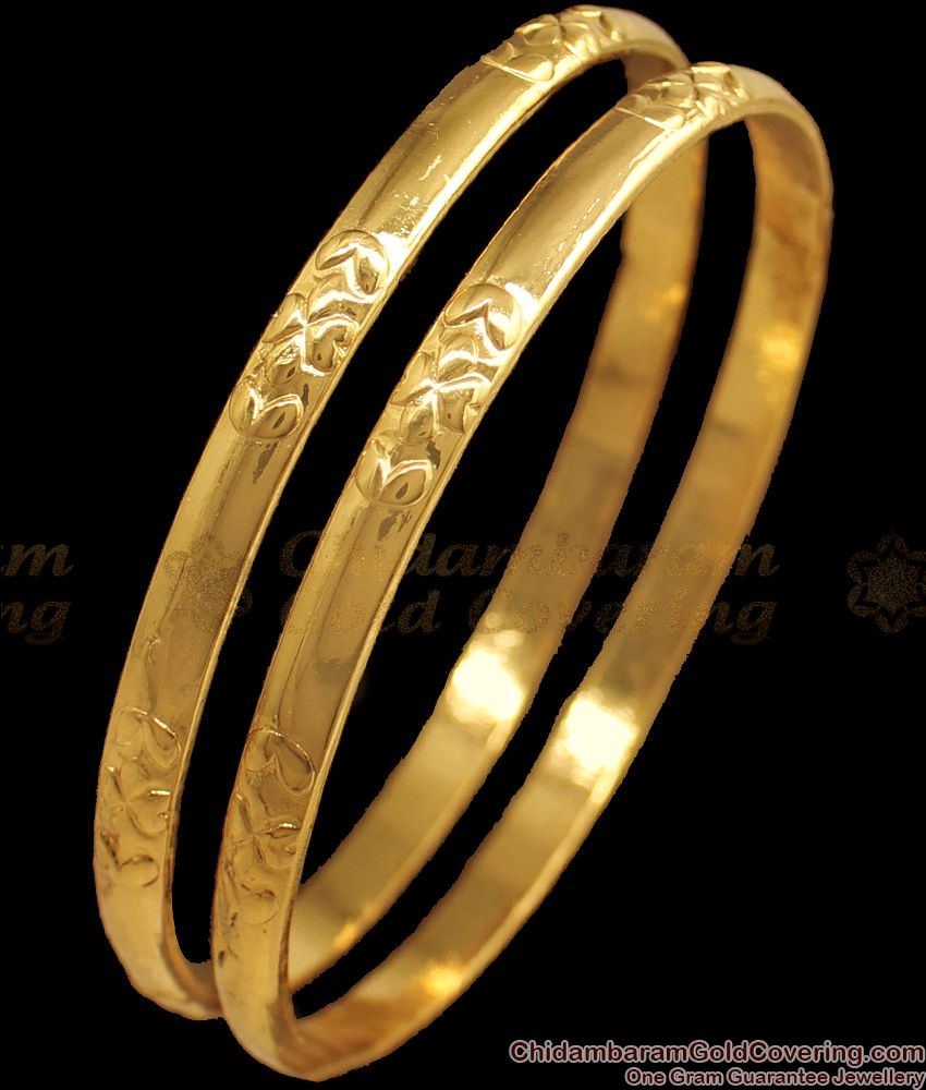 BR1739-2.4 Latest Original Impon Gold Bangle Designs Daily Wear