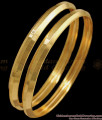 BR1741-2.4 Traditional Plain Original Impon Gold Bangles