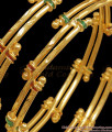 BR175-2.8 Size One Gram Gold Plated Traditional Semiya Design Bangle