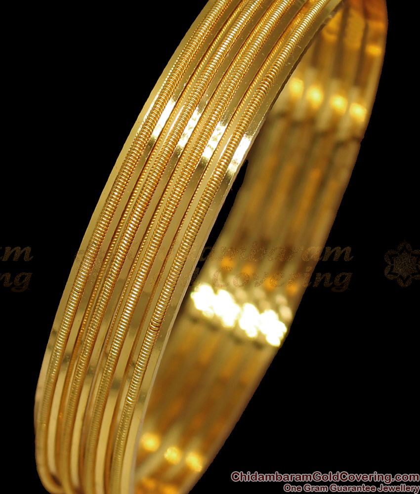 BR1756-2.6 Traditional One Gram Gold Bangle Design Daily Wear