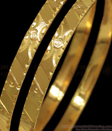 BR1768-2.6 Traditional Plain Design Gold Ethnic Bangles Daily Wear BR1768-2.6 Traditional Plain Design Gold Ethnic Bangles Daily Wear