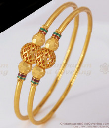 BR1769-2.4 Ball Design Gold Bangle Womens Fashion Wear BR1769-2.4 Ball Design Gold Bangle Womens Fashion Wear
