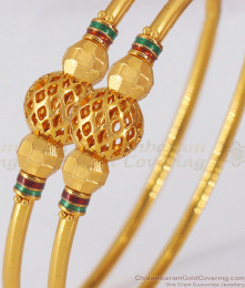 BR1769-2.4 Ball Design Gold Bangle Womens Fashion Wear BR1769-2.4 Ball Design Gold Bangle Womens Fashion Wear