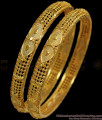BR1772-2.6 Latest Leaf Design Kerala Gold Bangle Shop Online