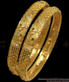BR1773-2.8 Flower Design One Gram Gold Bangle Latest Collections