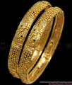 BR1773-2.4 Flower Design One Gram Gold Bangle Latest Collections