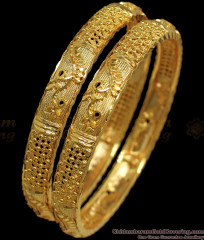 BR1773-2.4 Flower Design One Gram Gold Bangle Latest Collections BR1773-2.4 Flower Design One Gram Gold Bangle Latest Collections